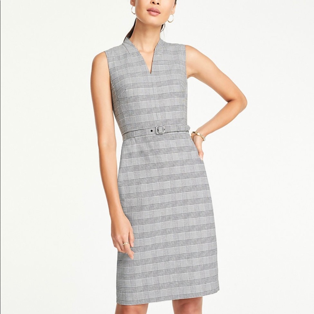 Plaid sheath dress